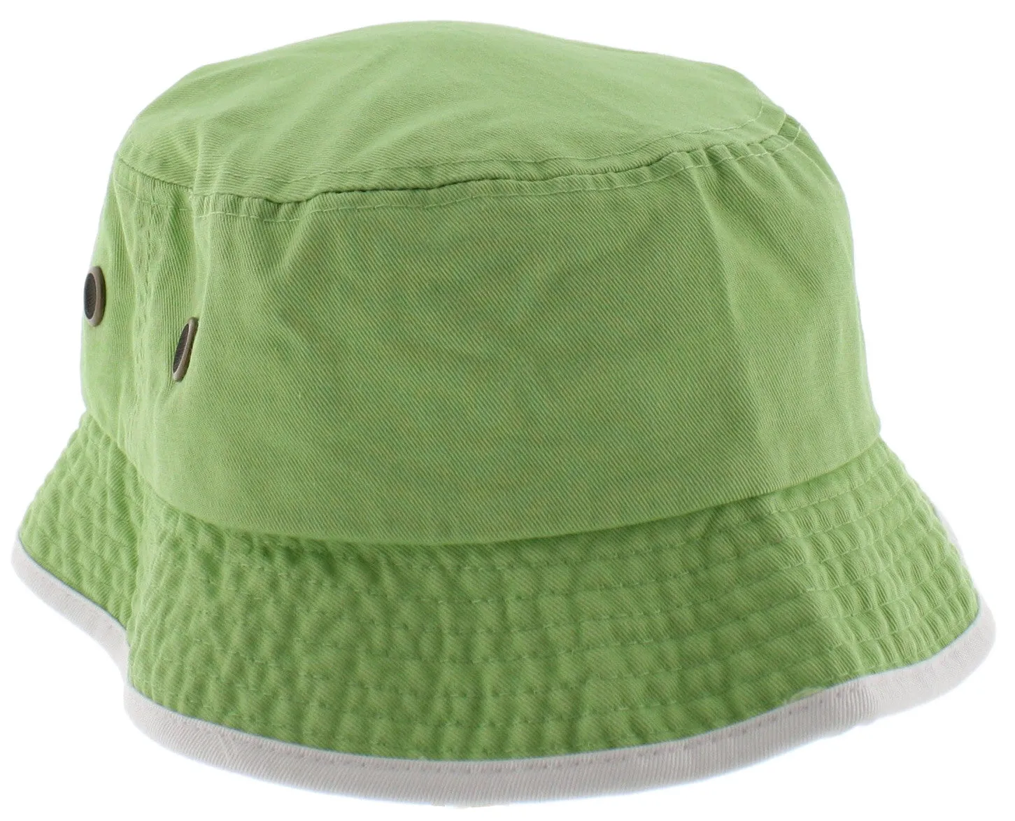 100% Cotton Classic Bucket Hat with Contrasting Trim