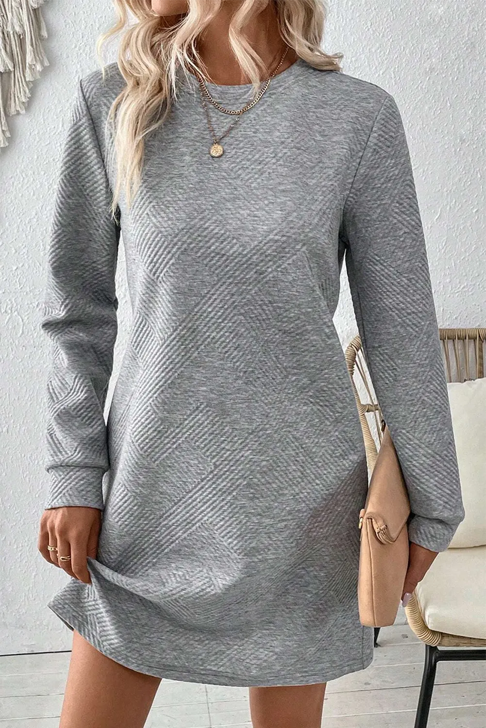 3/4 Sleeve A-line Dress