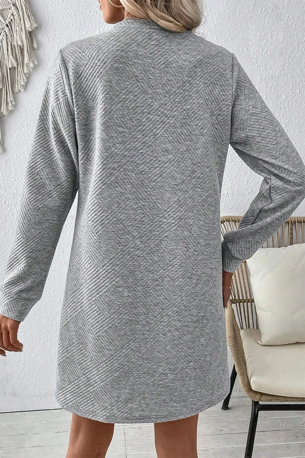 3/4 Sleeve A-line Dress