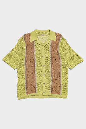 7G Crochet Knit TENNESSEE Aloha Polo - Lime