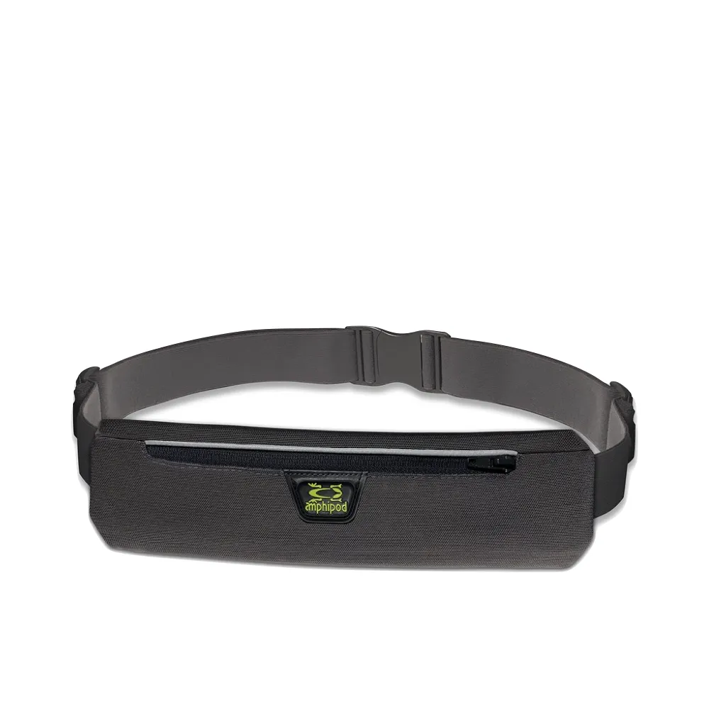 Amphipod AirFlow MicroStretch Plus Belt in Charcoal/Silver