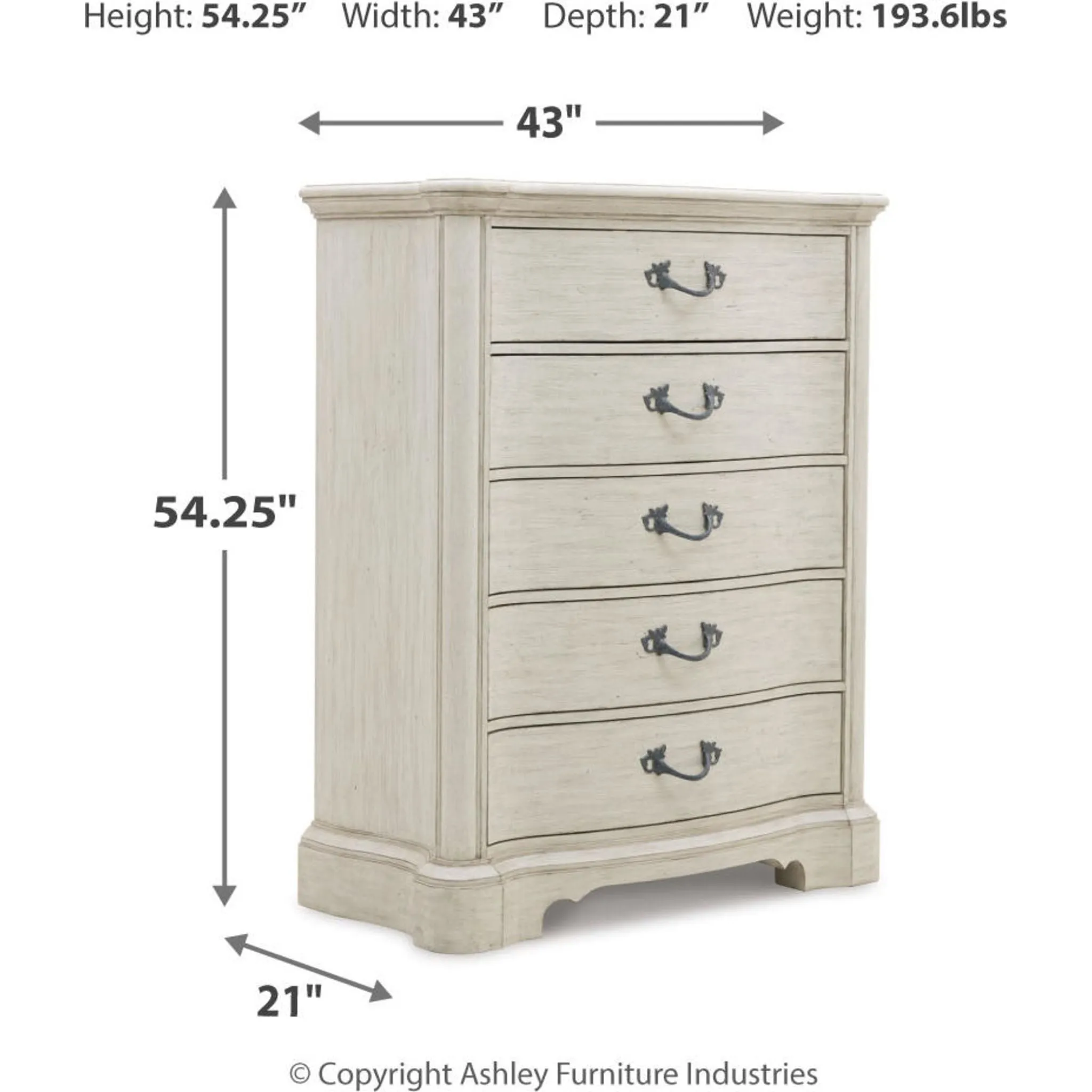 Arlendyne Chest - Antique White