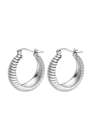 Avenue Structure Hoops Silver