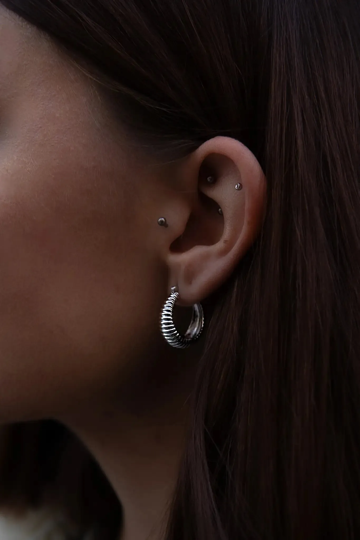 Avenue Structure Hoops Silver