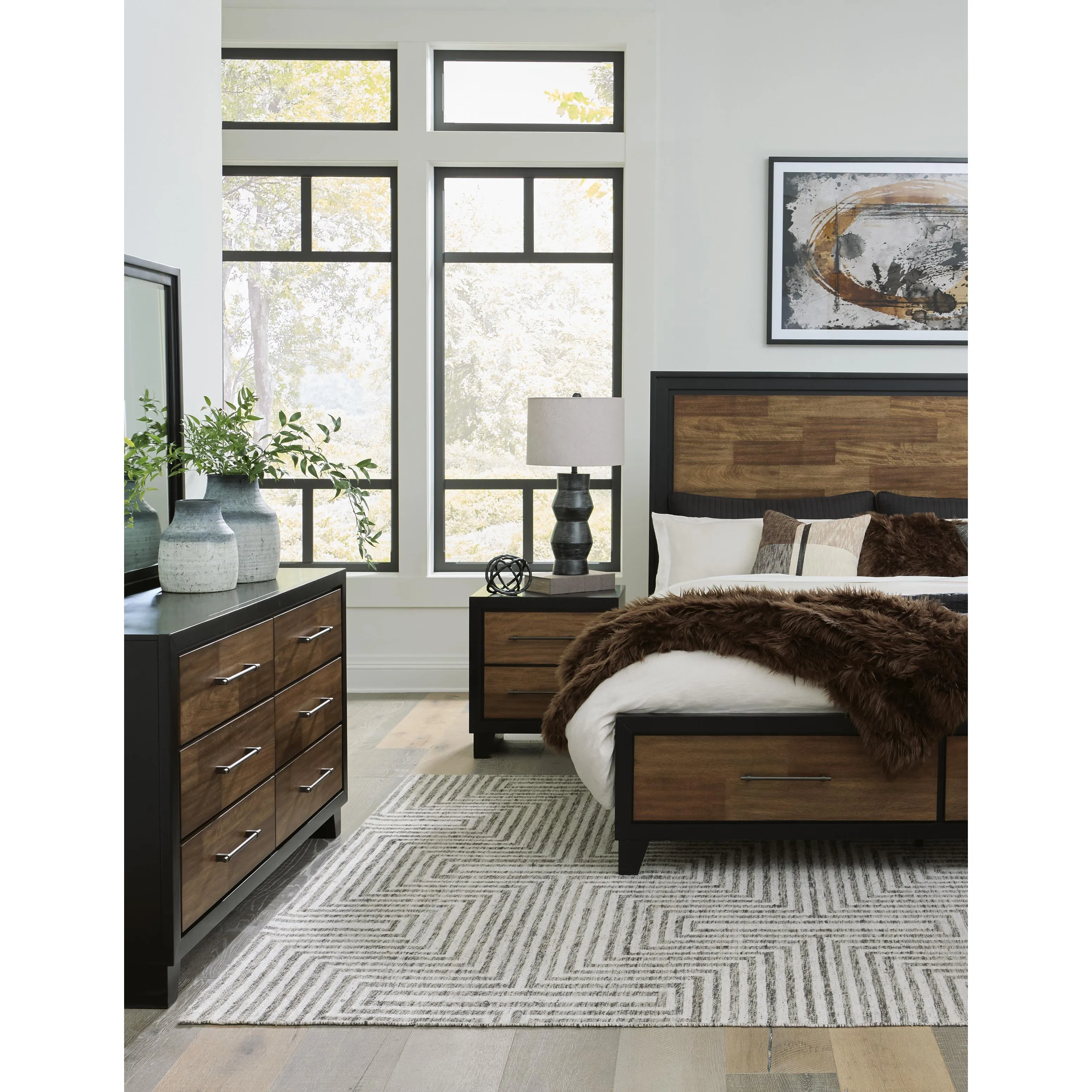 Benchcraft Kraeburn California King Panel Bed with Storage B496-58/B496-56S/B496-194