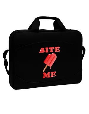 Bite Me Ice Cream 15&#x22; Dark Laptop / Tablet Case Bag
