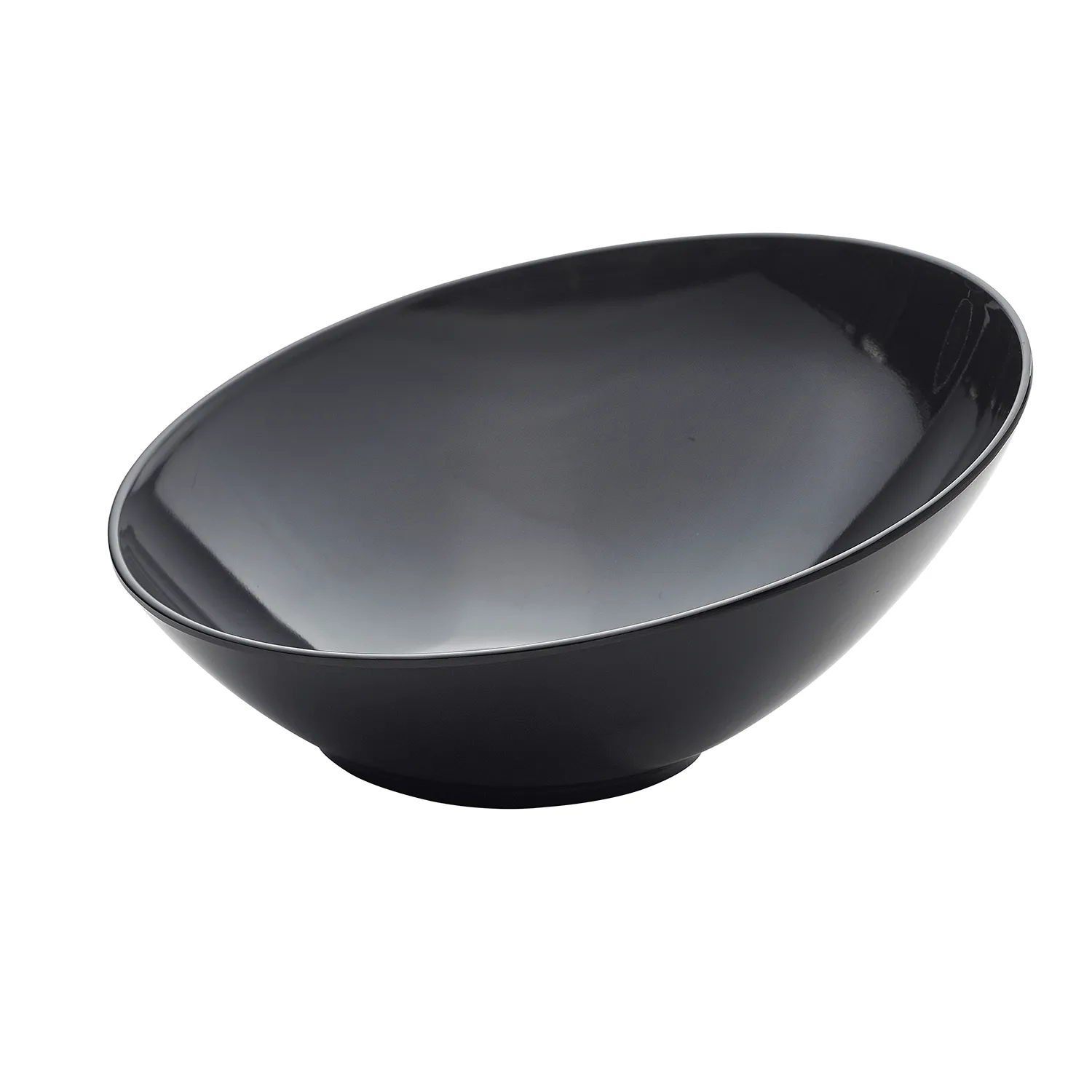 Black Melamine Slanted Buffet Bowl 30 x 29 x 13cm - Pack 1