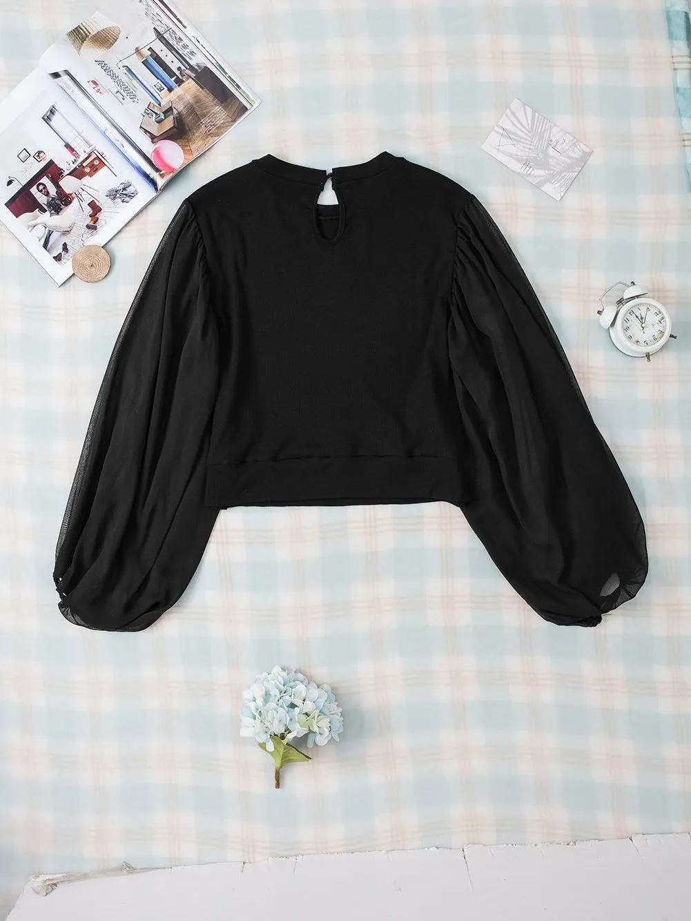 Casual and Dressy Sheer Blouse