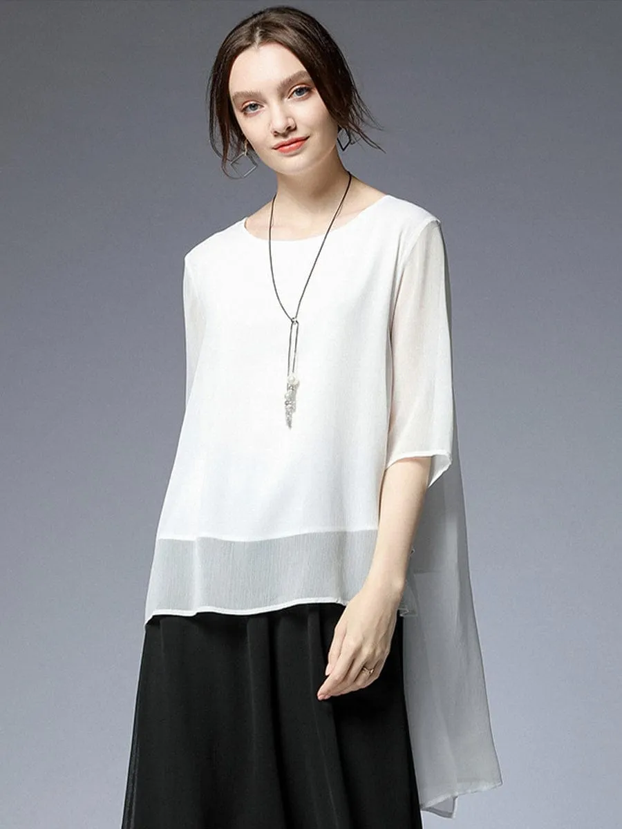 Casual and Dressy Sheer Blouse