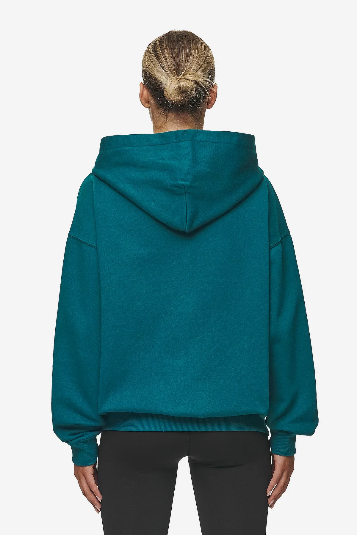 Clarita Oversized Sweat Jacket Washed Urban Turquoise Black Gum