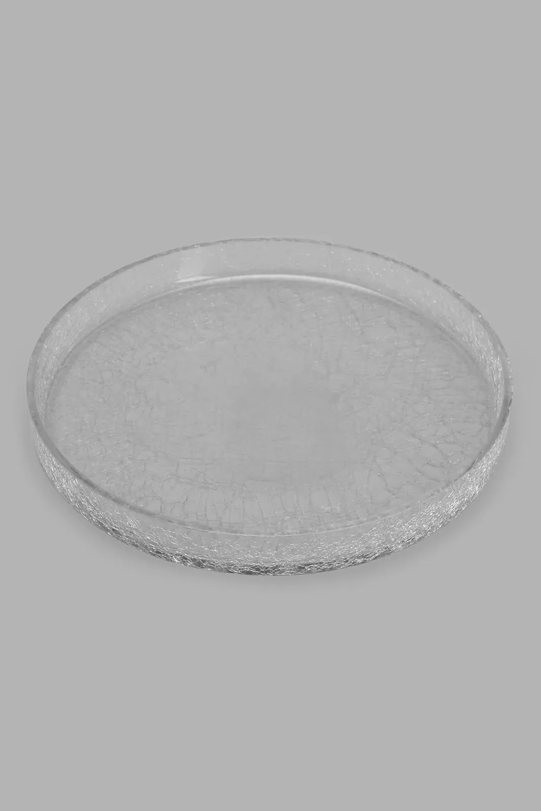 Clear Crackle Glass Amenity Tray