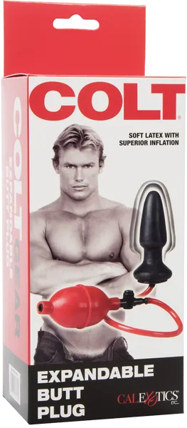 COLT® Expandable Butt Plug™ with Easy-Squeeze Bulb and Easy-Purge Valve