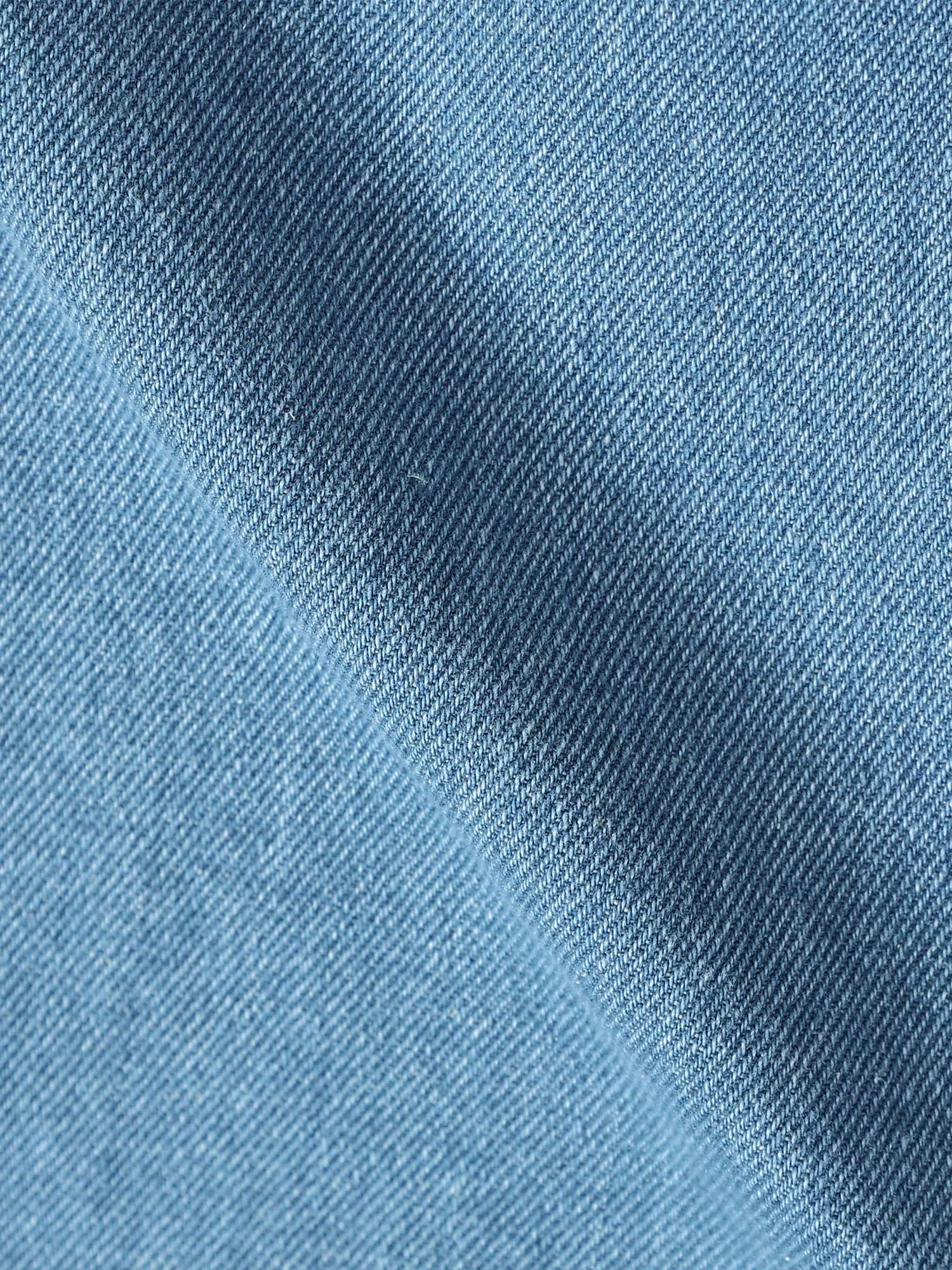 Duca Relaxed Mid Blue Pleated Denim