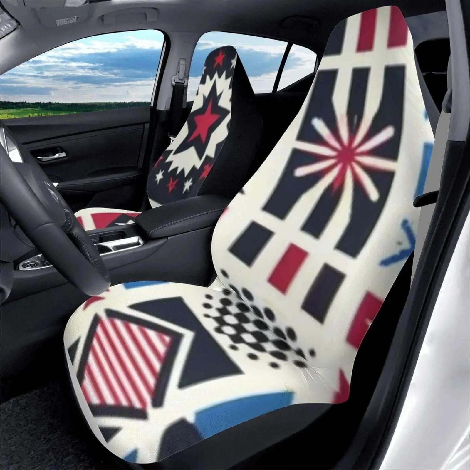 Embroidered Front Car Seat Covers