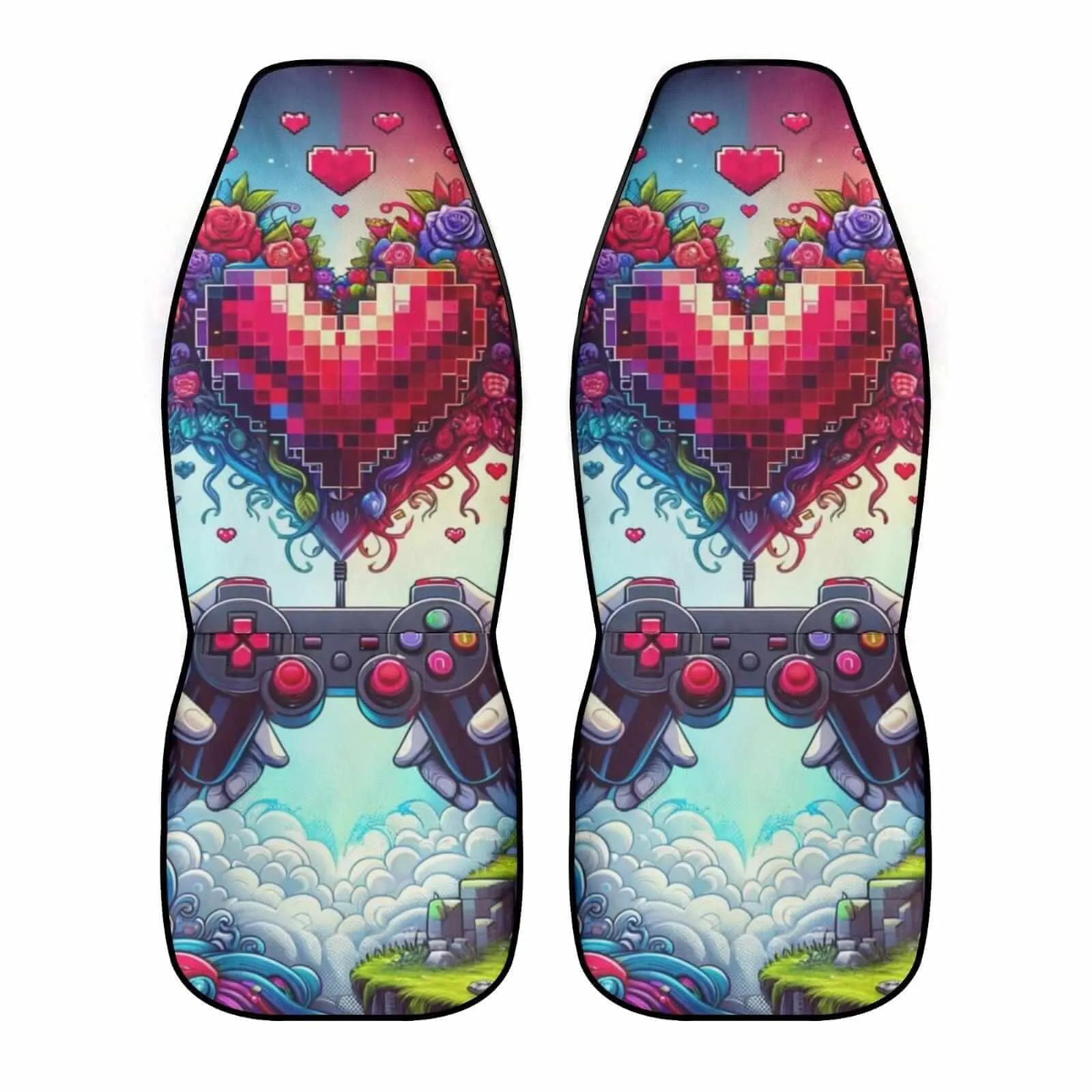 Embroidered Front Car Seat Covers