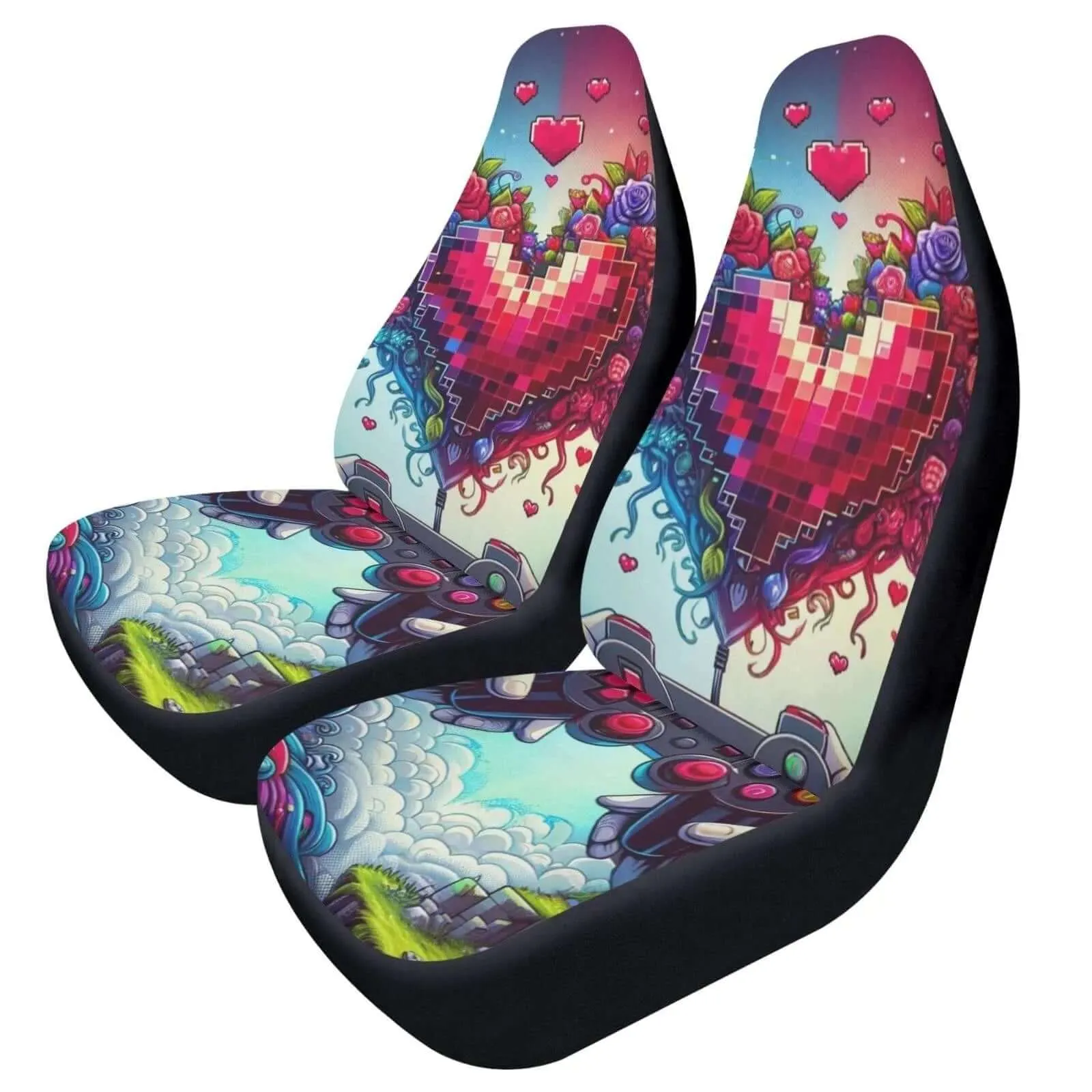 Embroidered Front Car Seat Covers