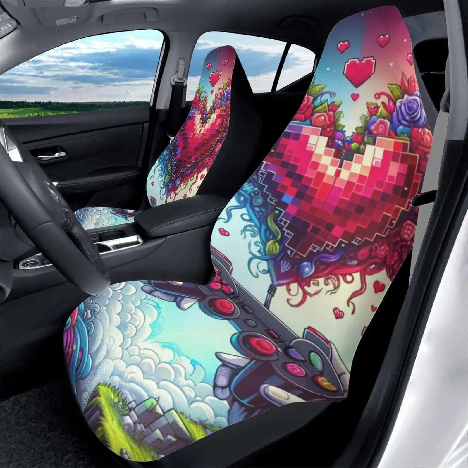 Embroidered Front Car Seat Covers