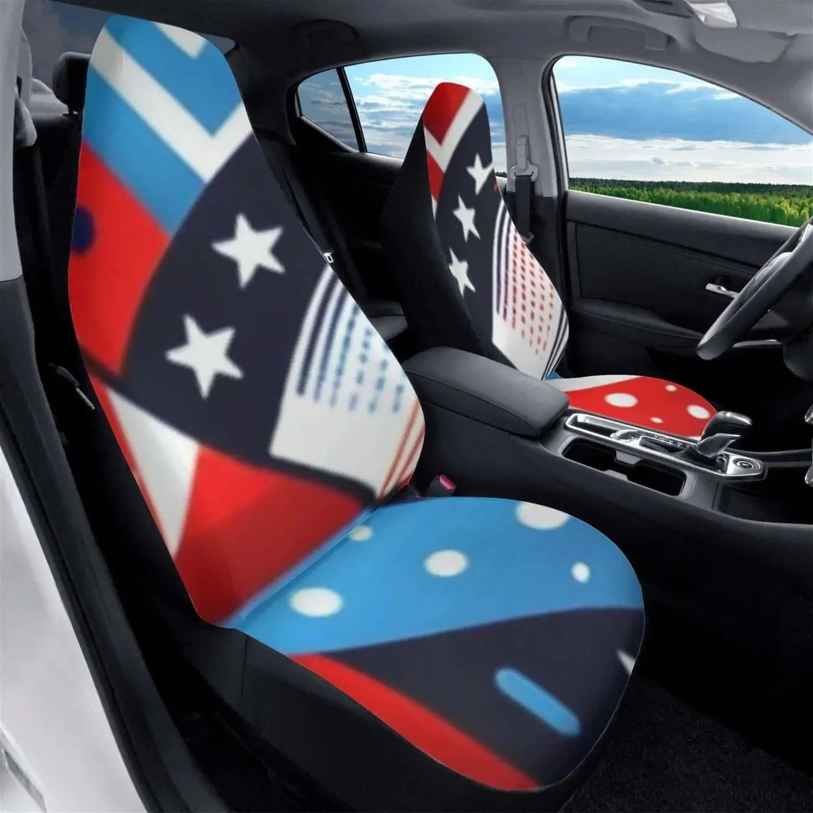 Embroidered Front Car Seat Covers