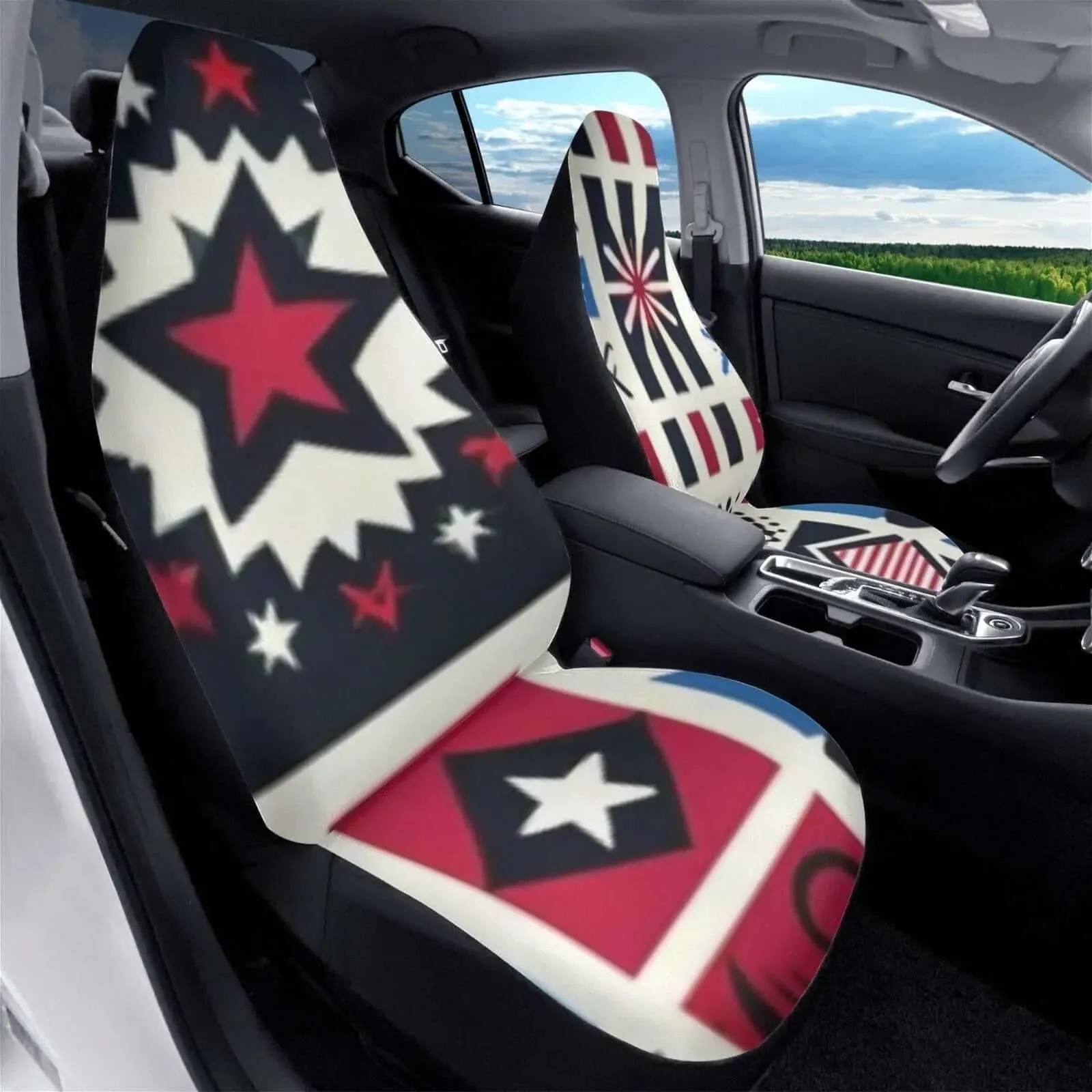 Embroidered Front Car Seat Covers