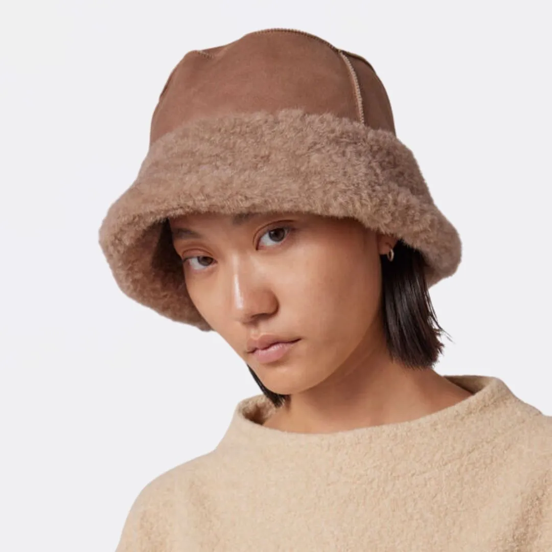 Fluffy Bucket Shearling Hat