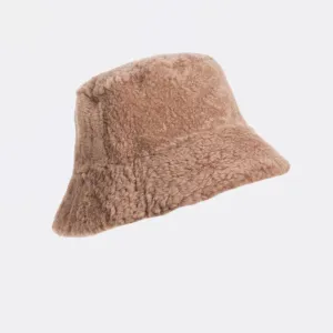 Fluffy Bucket Shearling Hat