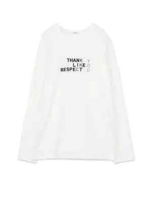 FU*K YOU Embroidery Oversized Long T-Shirt