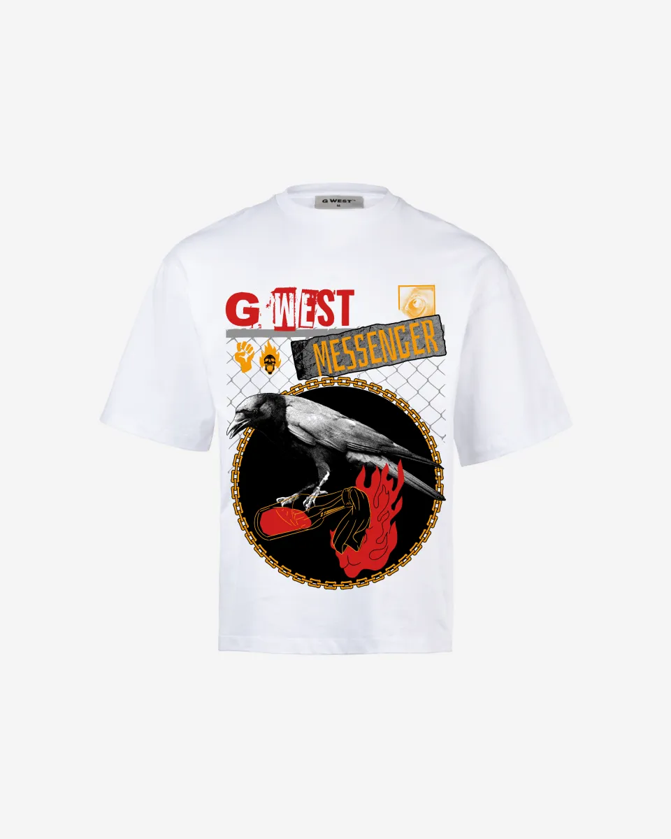 G-WEST MESSENGER OVERSIZED TEE GWROJMT71