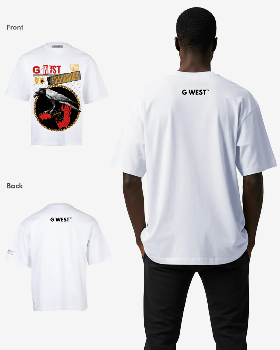 G-WEST MESSENGER OVERSIZED TEE GWROJMT71