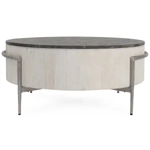 Honor Round Coffee Table, White Wash