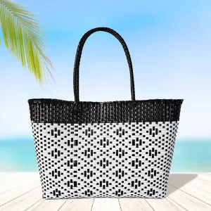 iLLASPARKZ Aztec Pattern Basket Weave Tote Bag / Shoulder Bag