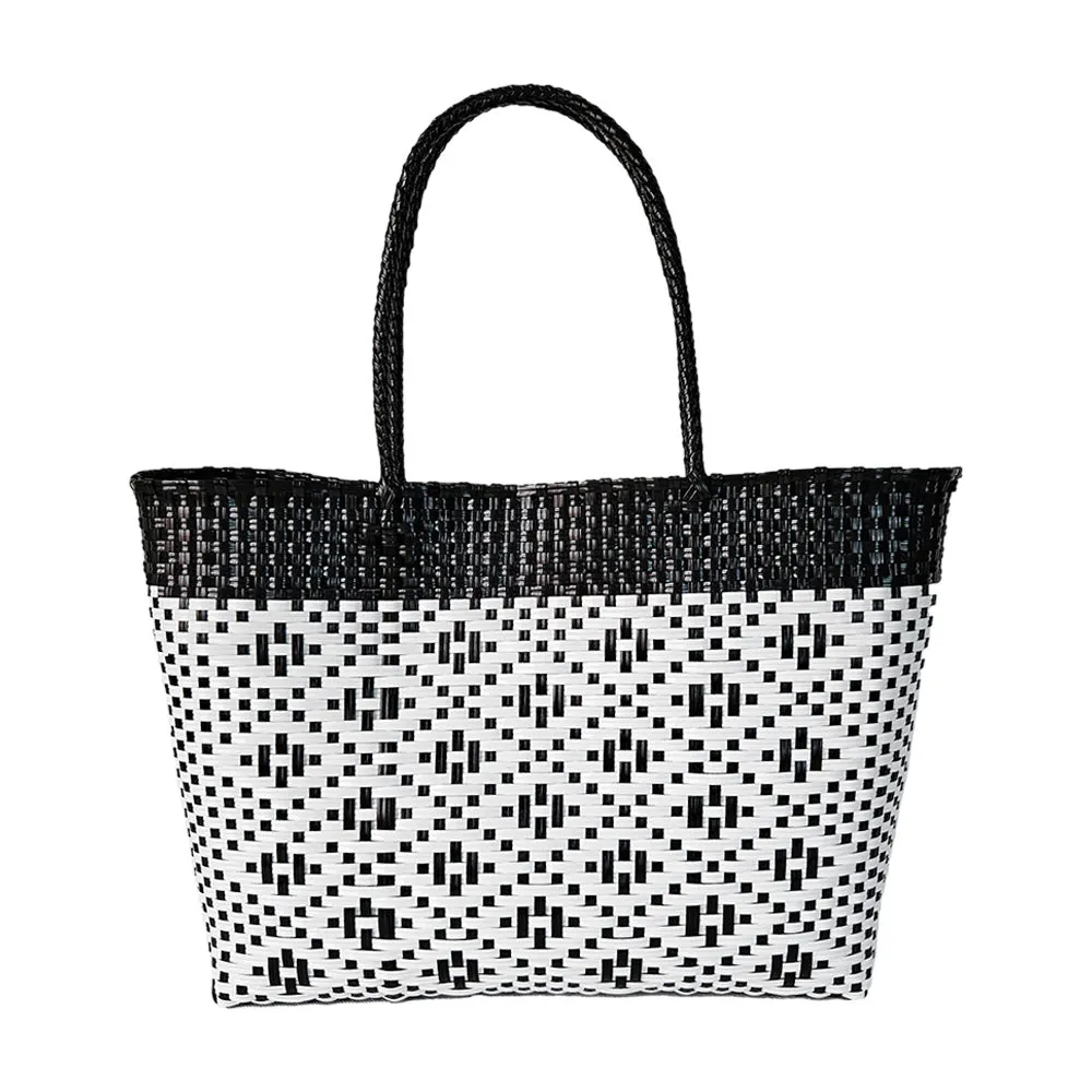 iLLASPARKZ Aztec Pattern Basket Weave Tote Bag / Shoulder Bag