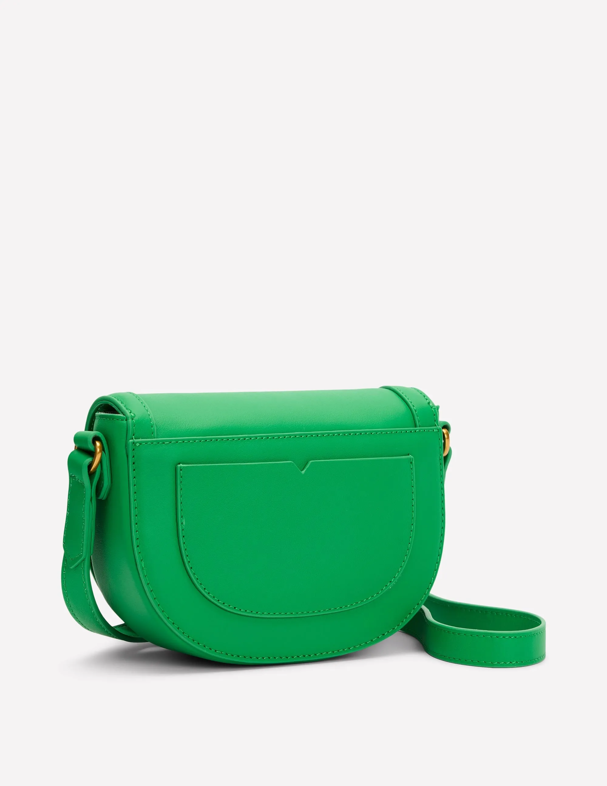 Iris Leather Mini Satchel-Green