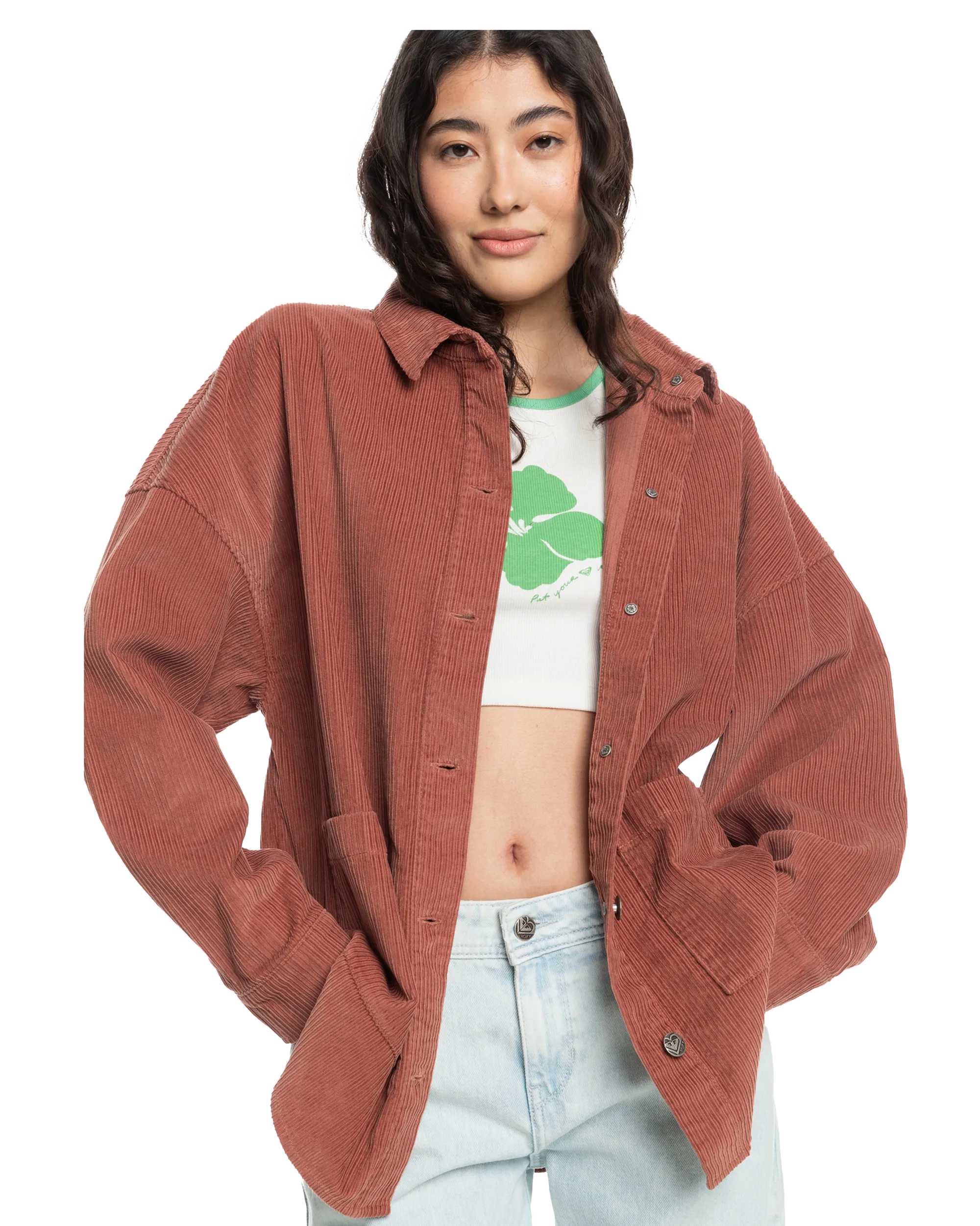 Kick Back Corduroy Shirt in Cedar Wood