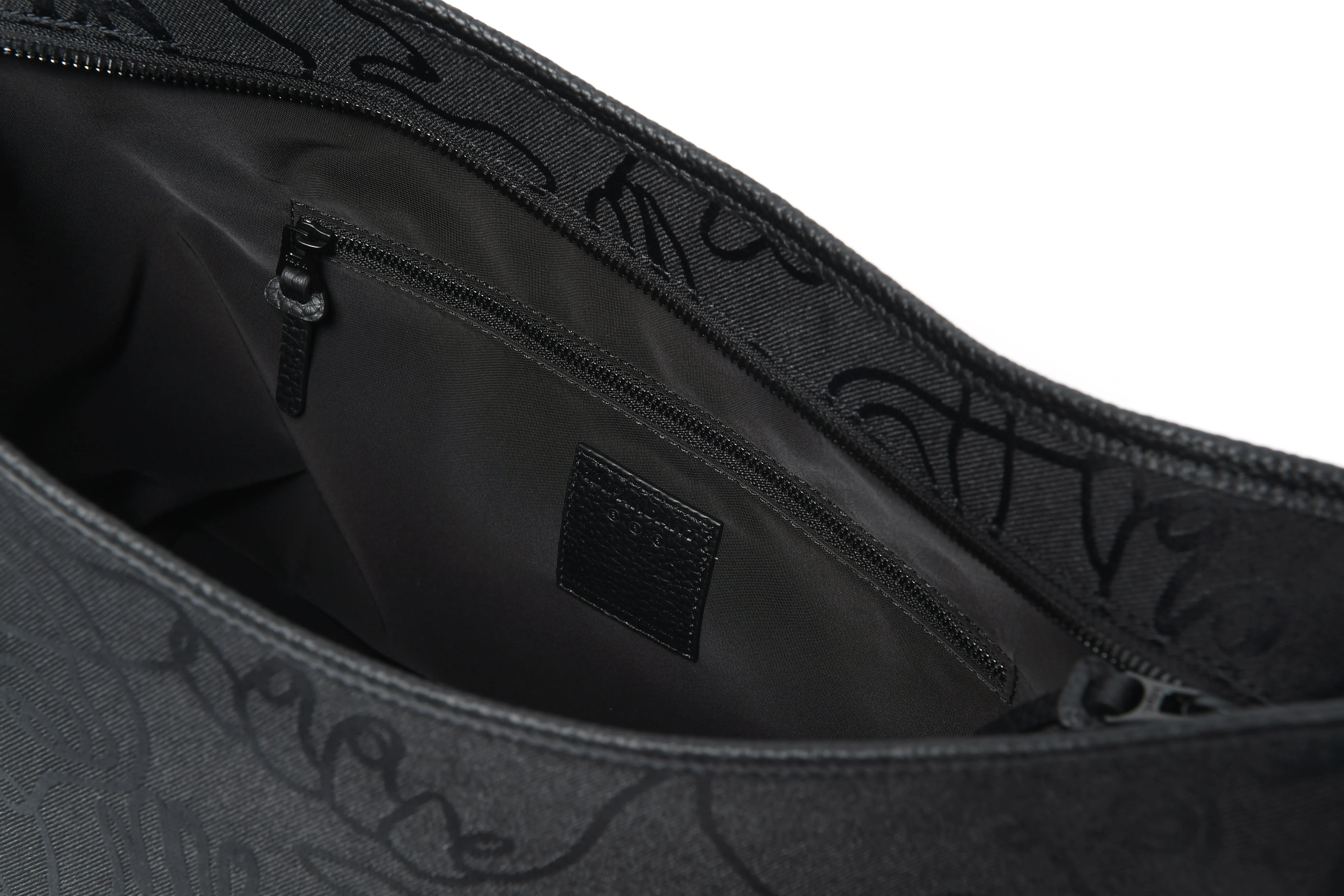 Logo Graphic Jacquard Hobo Bag