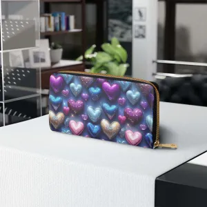 Multi color zipper wallet