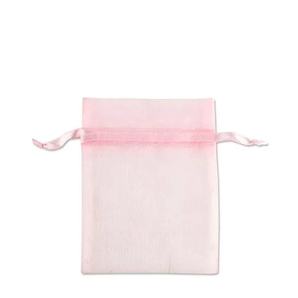 Organza Bags - Pink - Medium - 25 Pieces