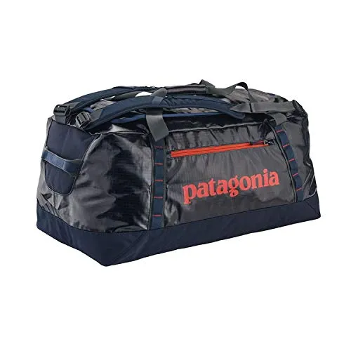 Patagonia Black Hole Duffel Travel Duffle, 45 cm, 90 liters, Blue (Navy W/Paintbrush Red)