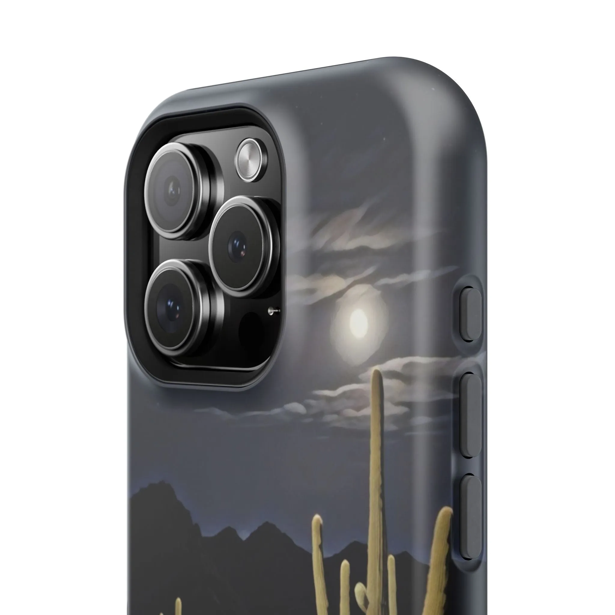 Phone Cases - Midnight Desert Scene Digital Painting