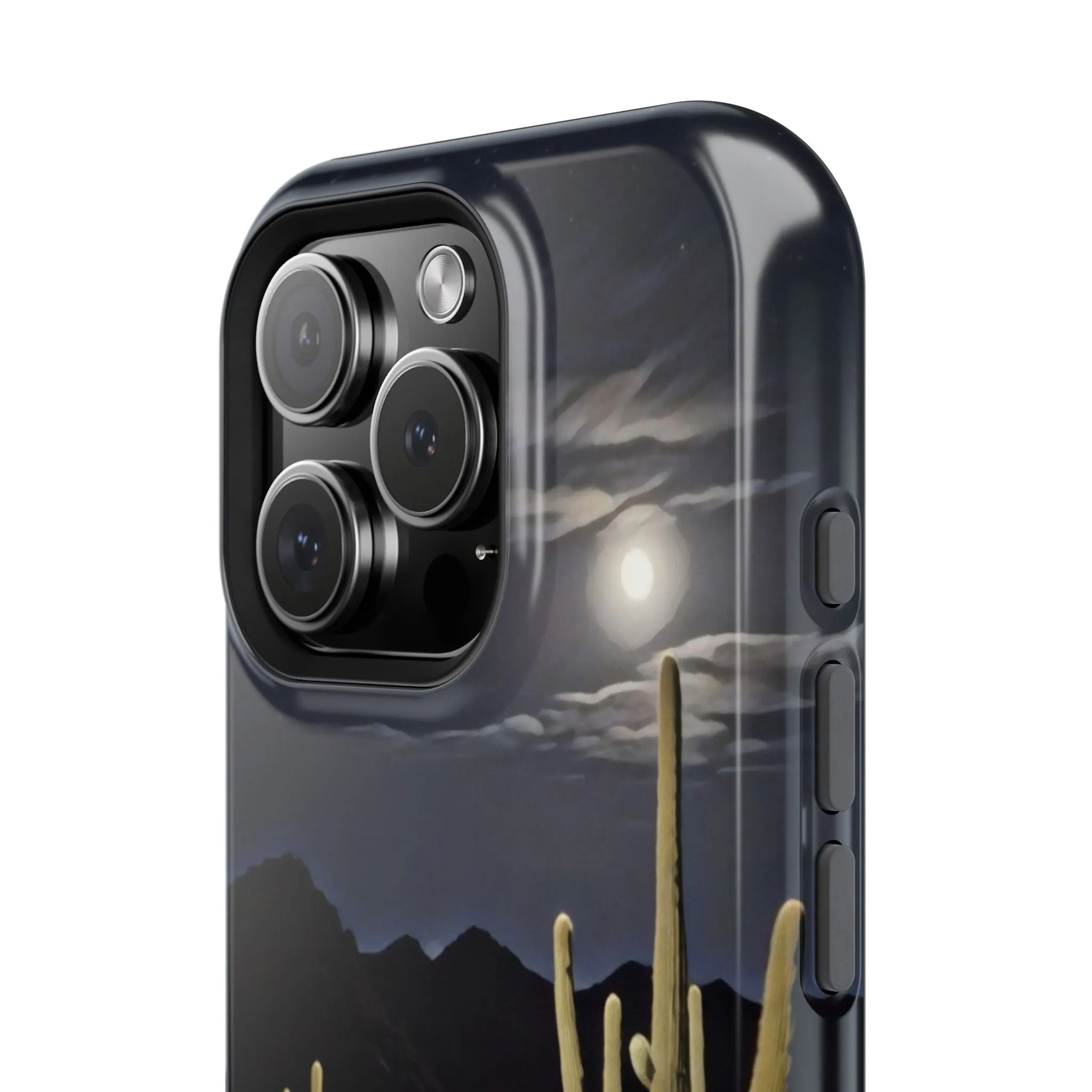 Phone Cases - Midnight Desert Scene Digital Painting