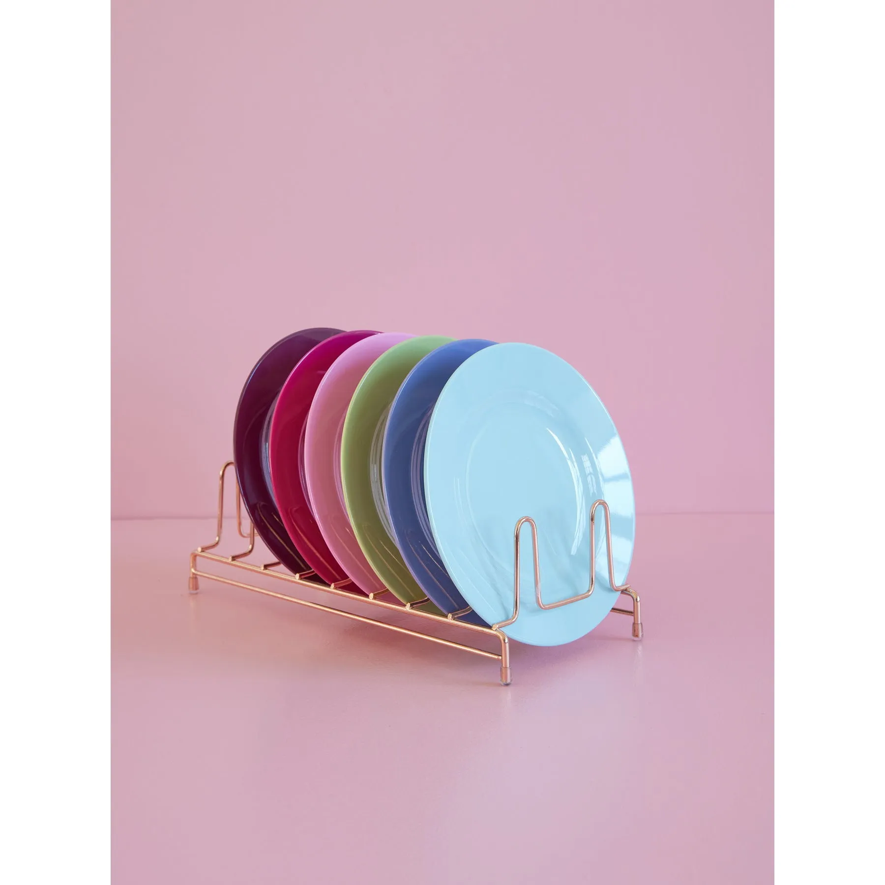 Rice DK Melamine Round Side Plates in Asst. Colors - 6 Pack