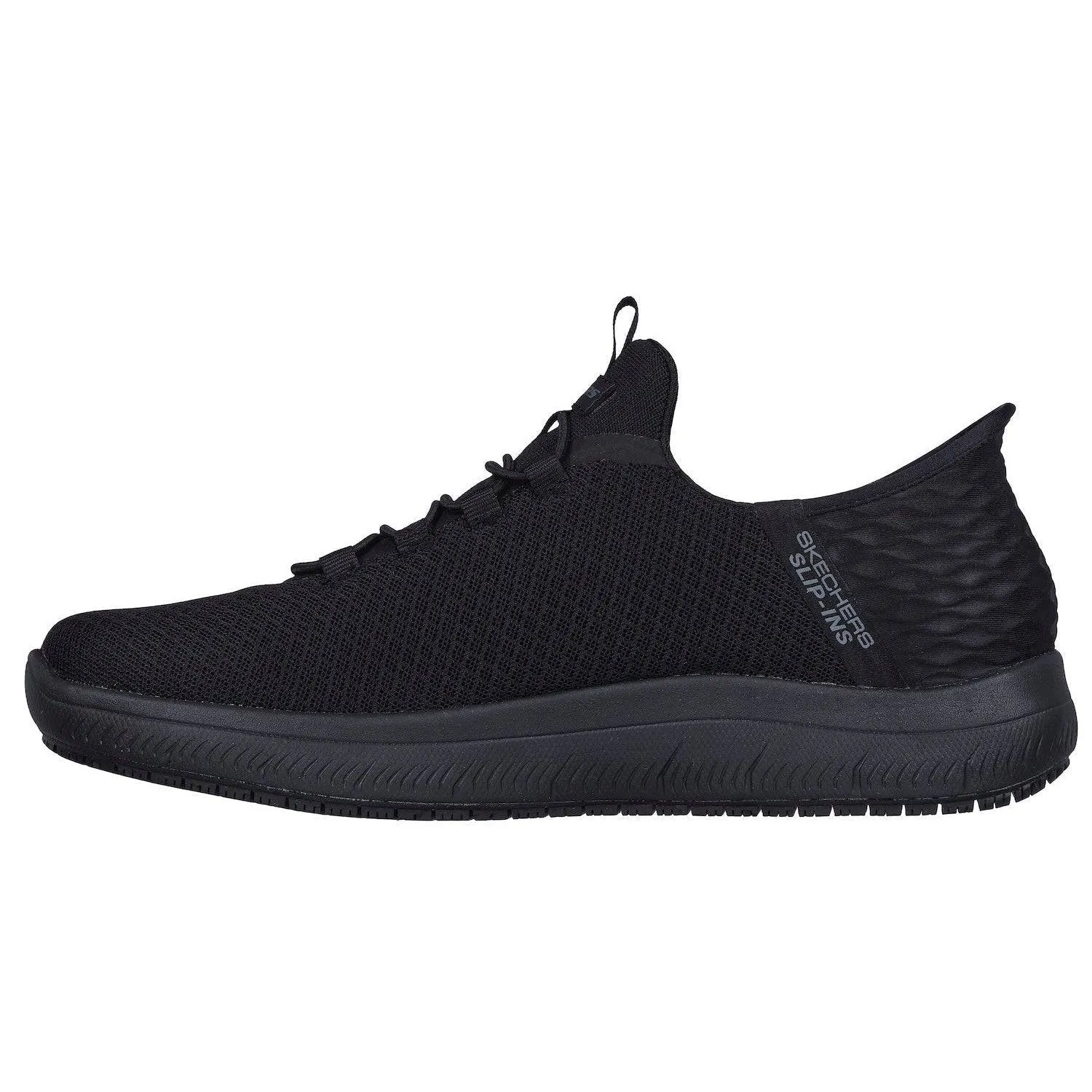 Skechers 200205EC Summits Sr - Colsin Hands Free Mens Black Textile Slip On Trainers