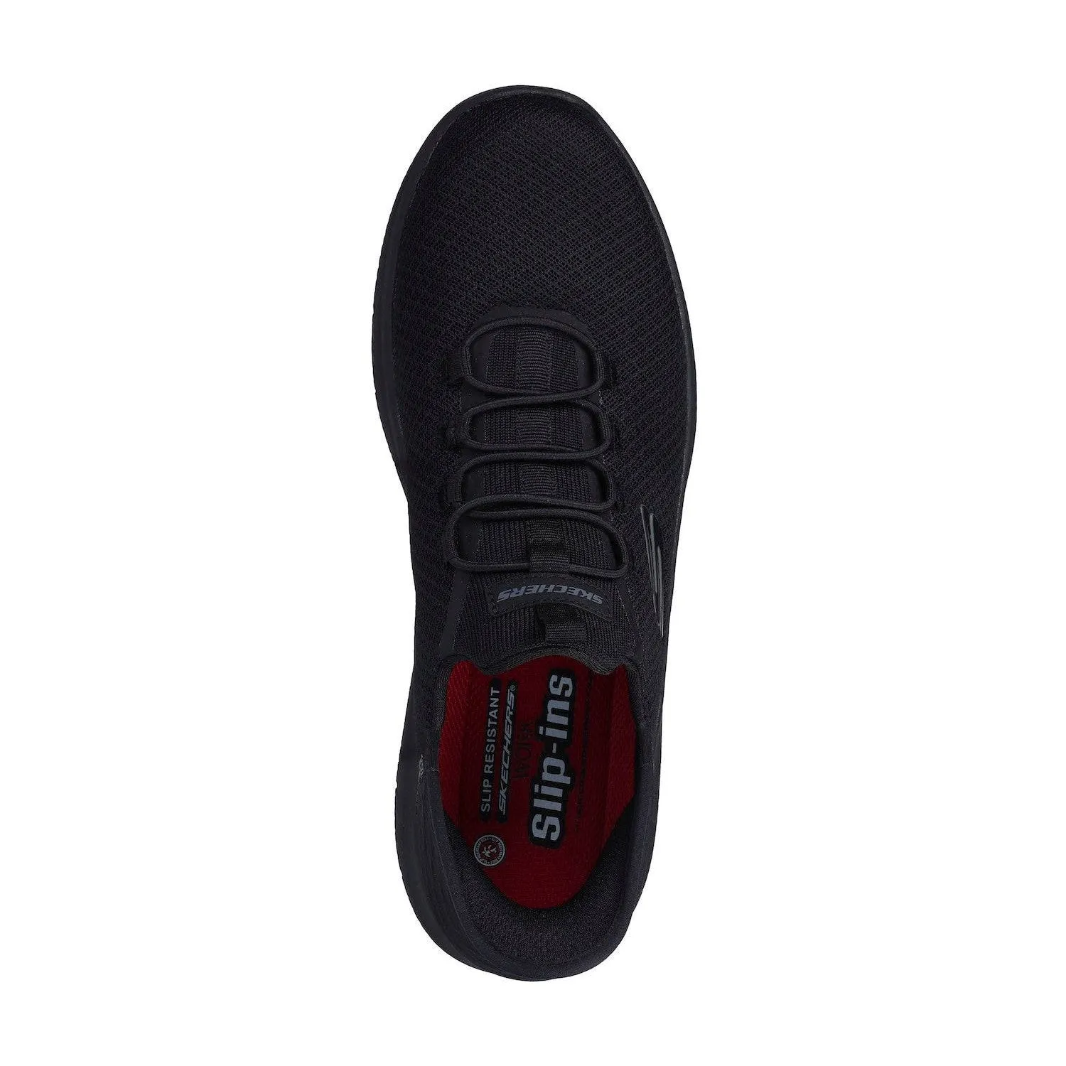 Skechers 200205EC Summits Sr - Colsin Hands Free Mens Black Textile Slip On Trainers