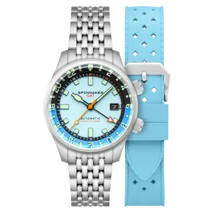 Spinnaker Bradner GMT Automatic Aquamarine Blue Men's Watch
