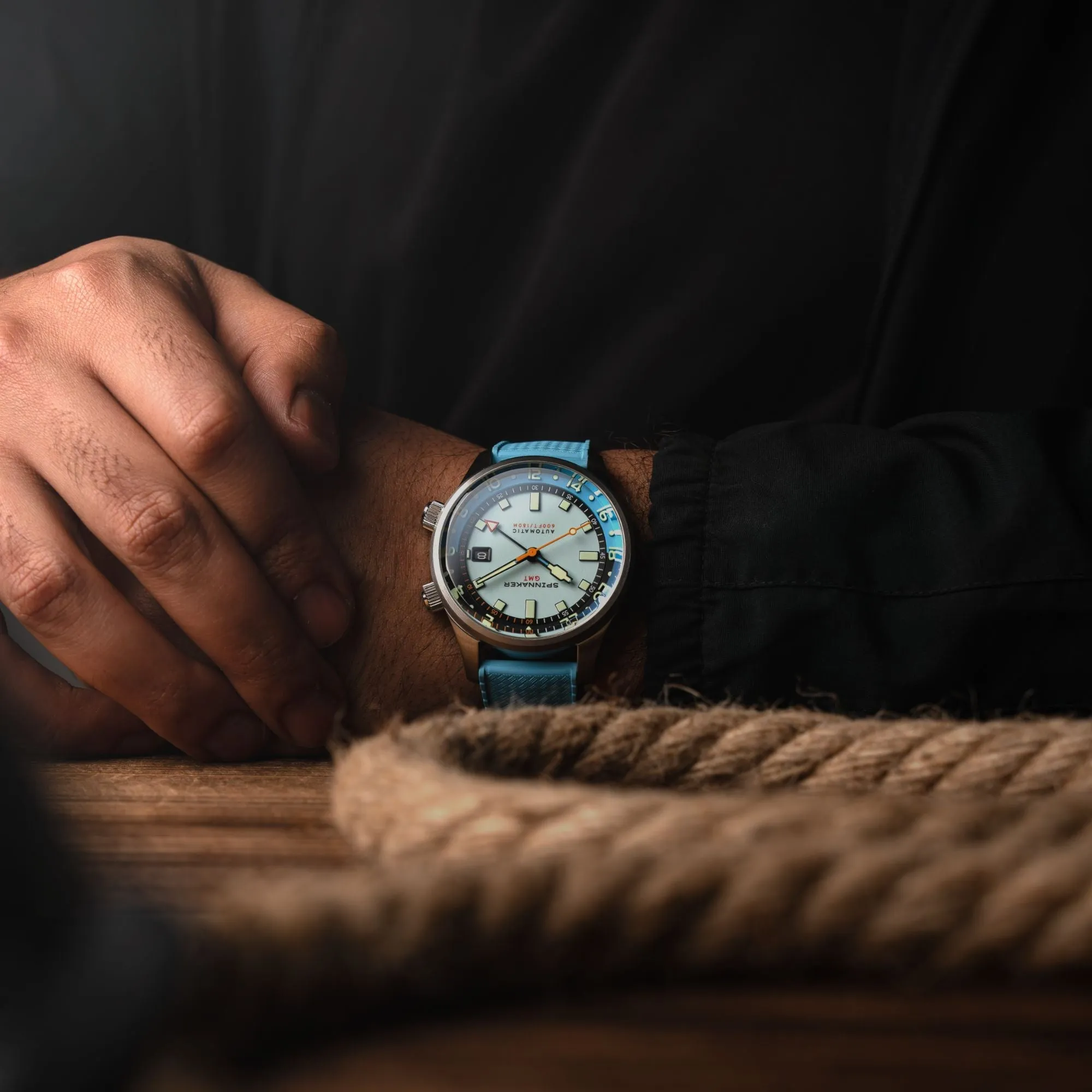 Spinnaker Bradner GMT Automatic Aquamarine Blue Men's Watch