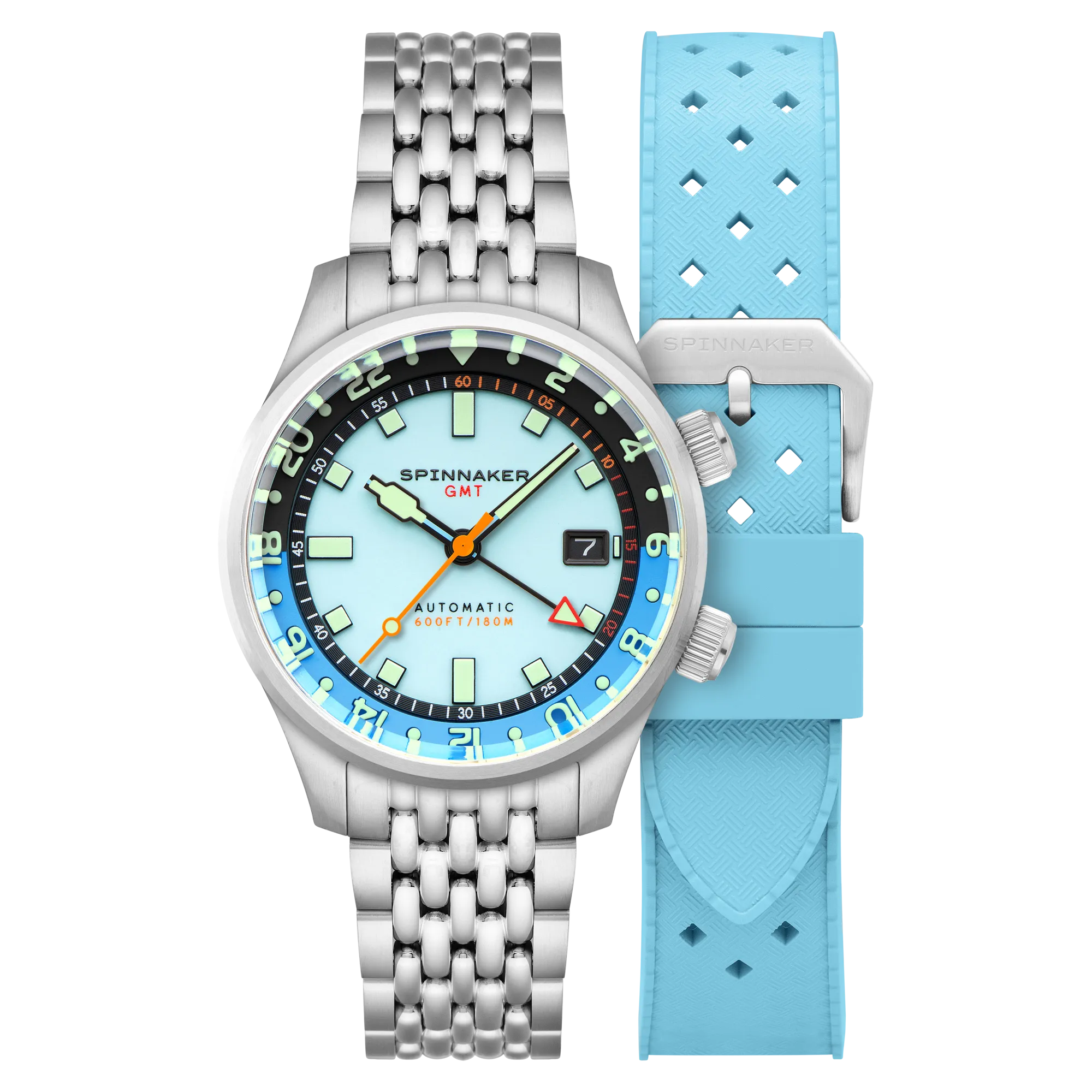 Spinnaker Bradner GMT Automatic Aquamarine Blue Men's Watch