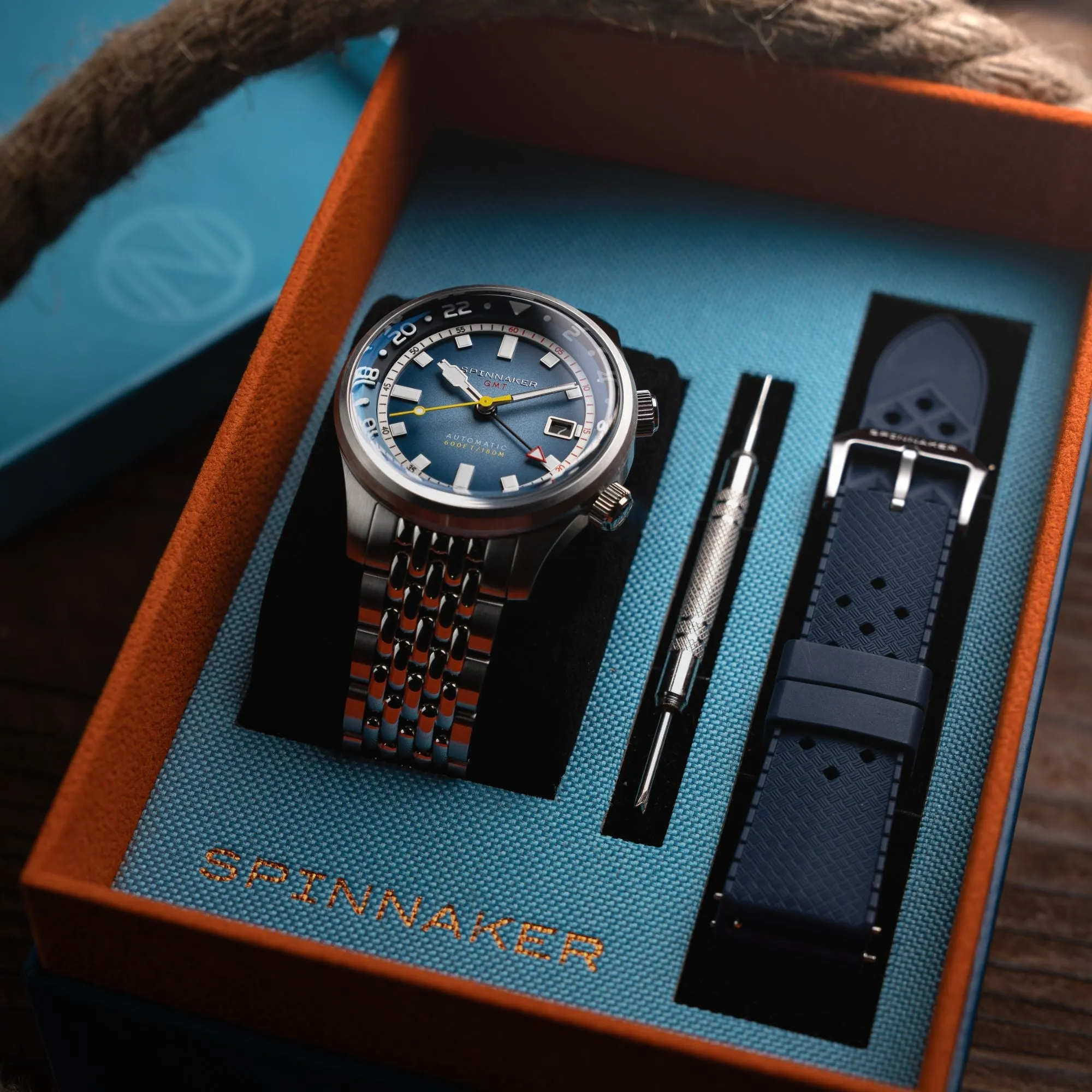 Spinnaker Bradner GMT Automatic Blue Alps Men's Watch