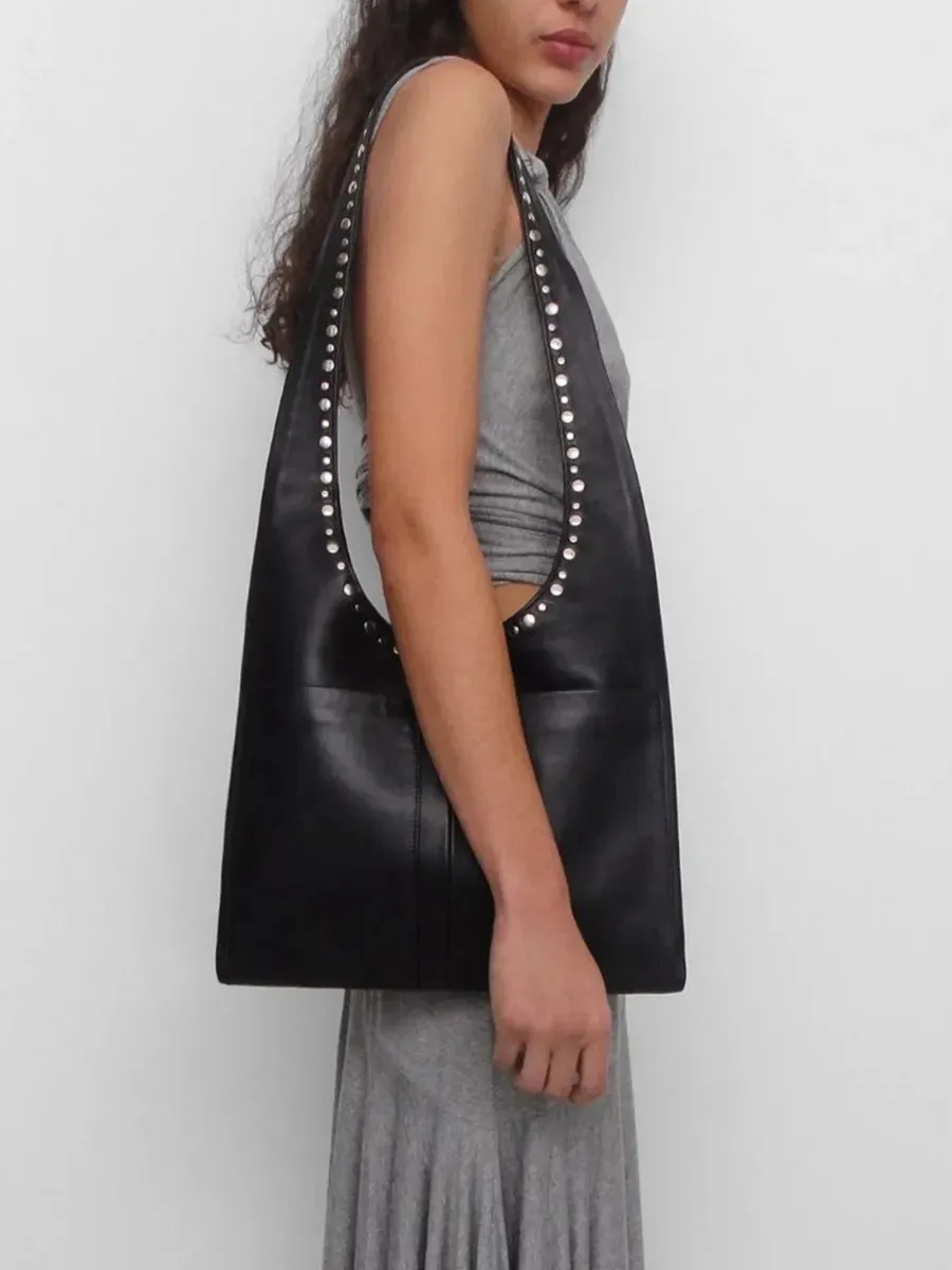 Studded Boho Tote Bag