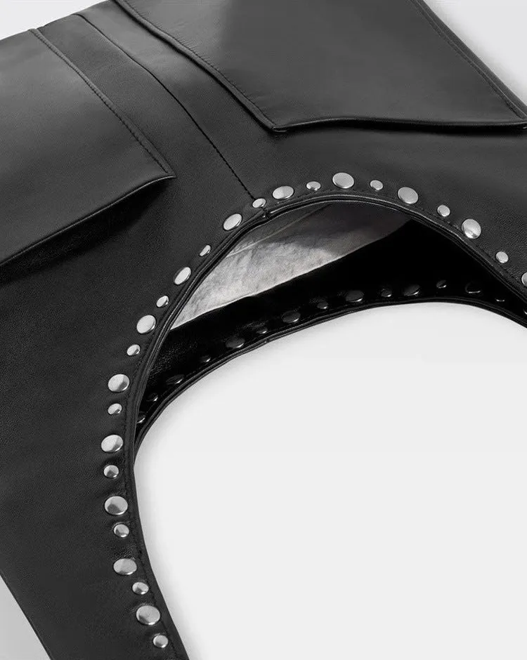 Studded Boho Tote Bag