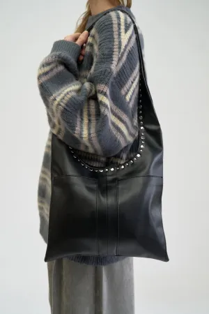 Studded Boho Tote Bag