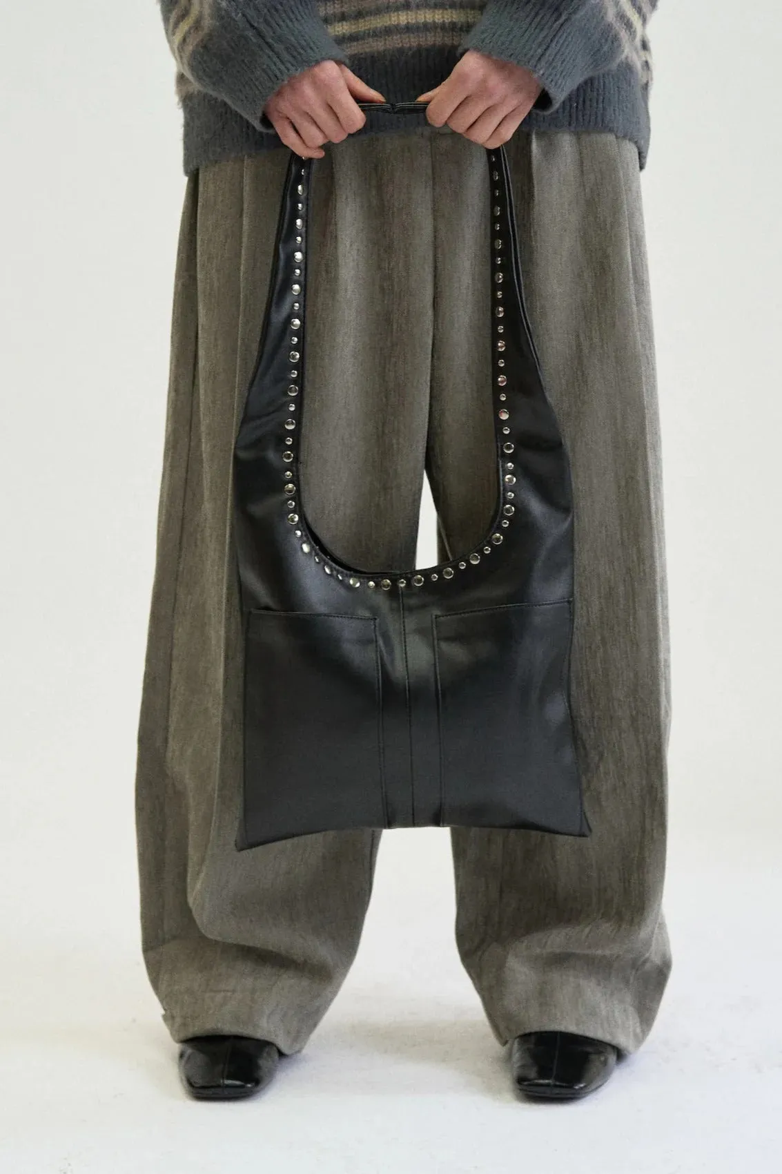 Studded Boho Tote Bag